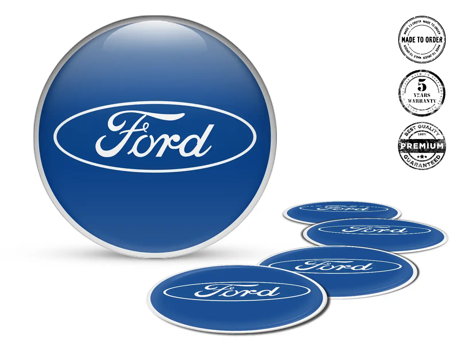 Ford Radplaketten Ausgabe Harzgewölbte Labels